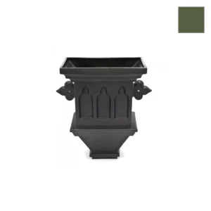 Ci Wall Gothic Planter Olive Grn