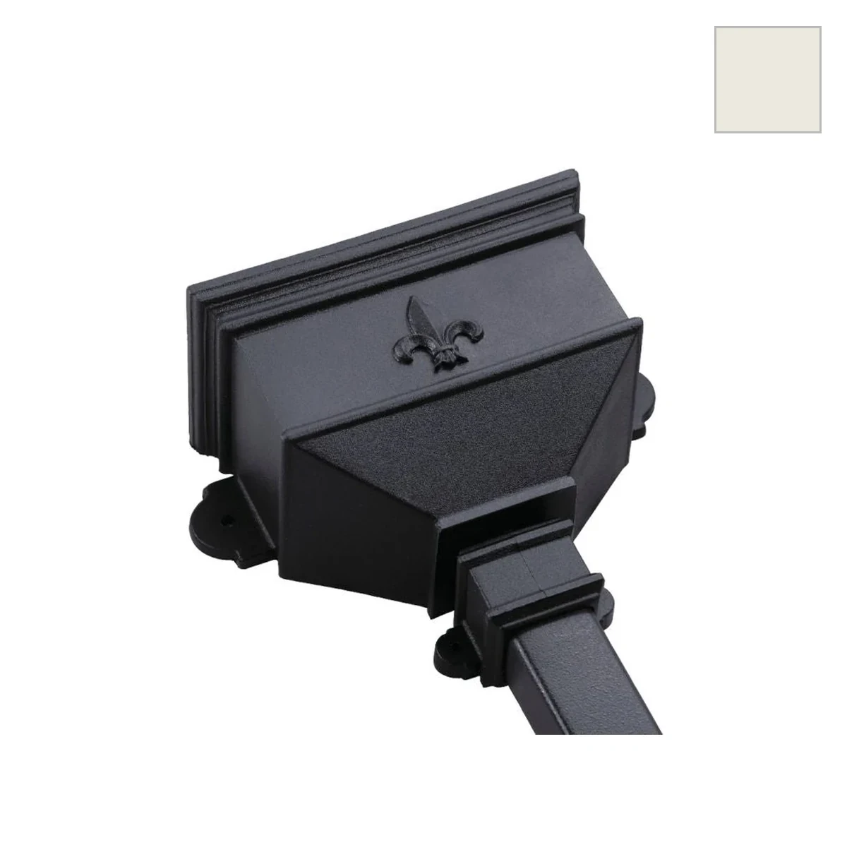 Ci Small Hopper with Fleur De Lys Porcelain