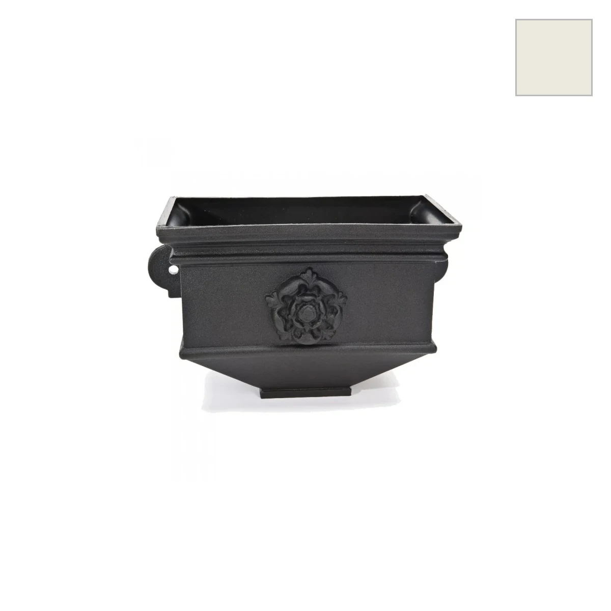 Ci Short Box Planter w/ Tudor Rose Porcelain