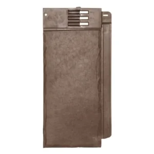 Envirotile- Slate Half Tile - Dark Brown