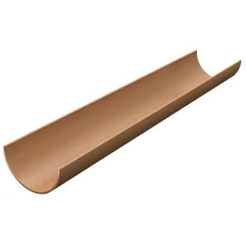 4m Half Round Gutter-Brown