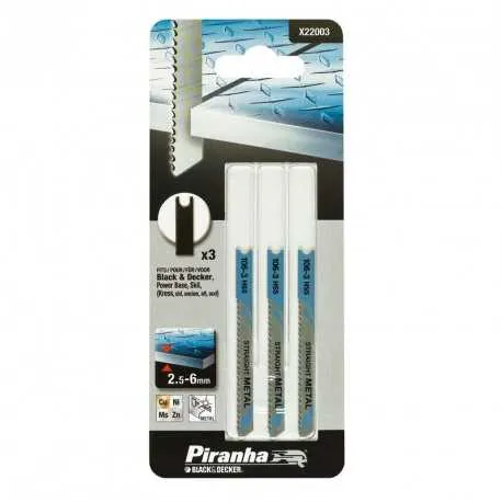 X22003 Metal Jigsaw Blades 70mm Pack of 3