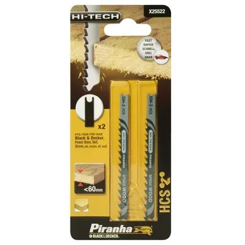 X25522 Coarse Wood Jigsaw Blades Pack of 2