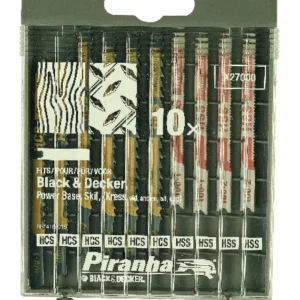 X27000 Assorted Jigsaw Blade Set 10 Piece