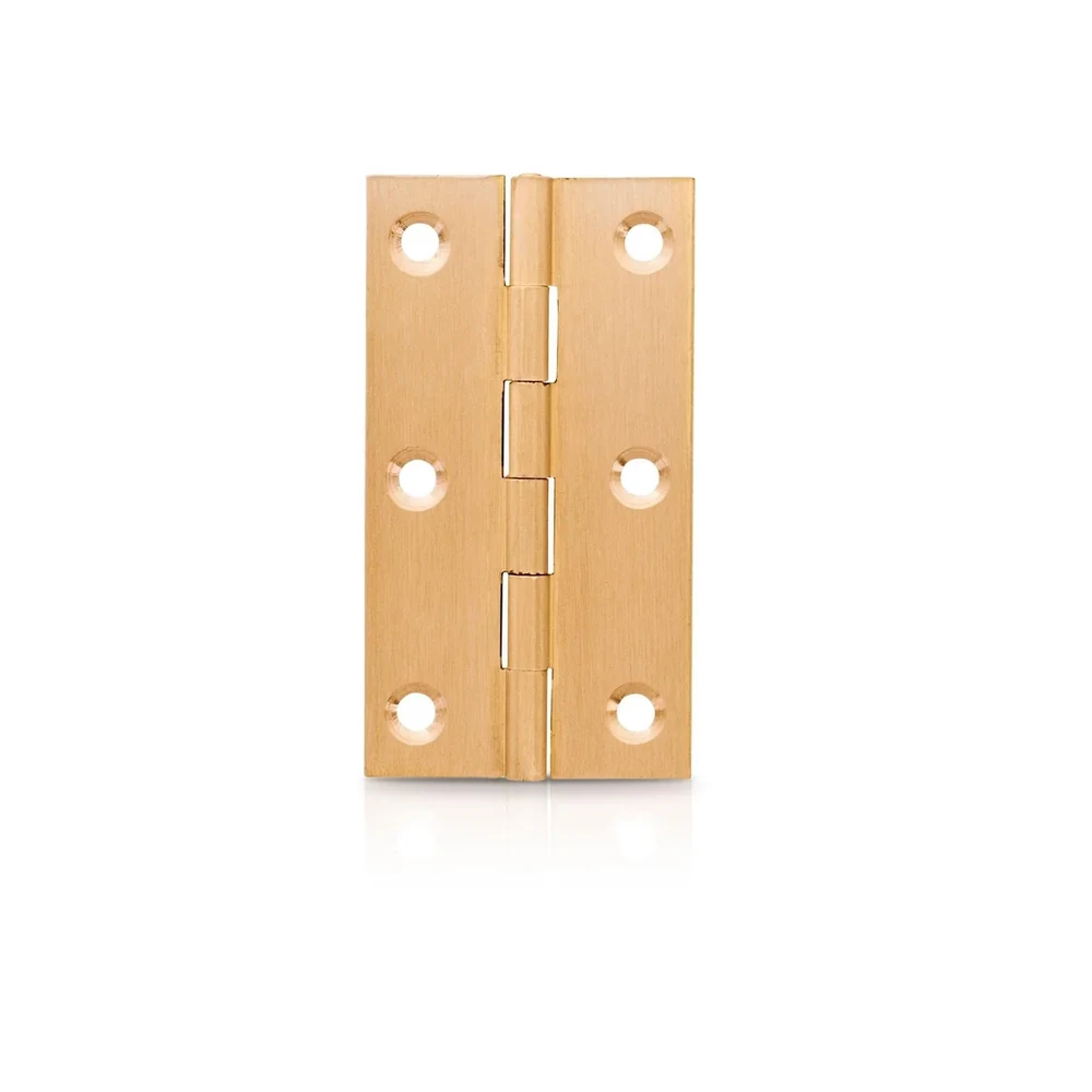 Butt Hinge Brass Finish 65mm (2.5in) Pack of
