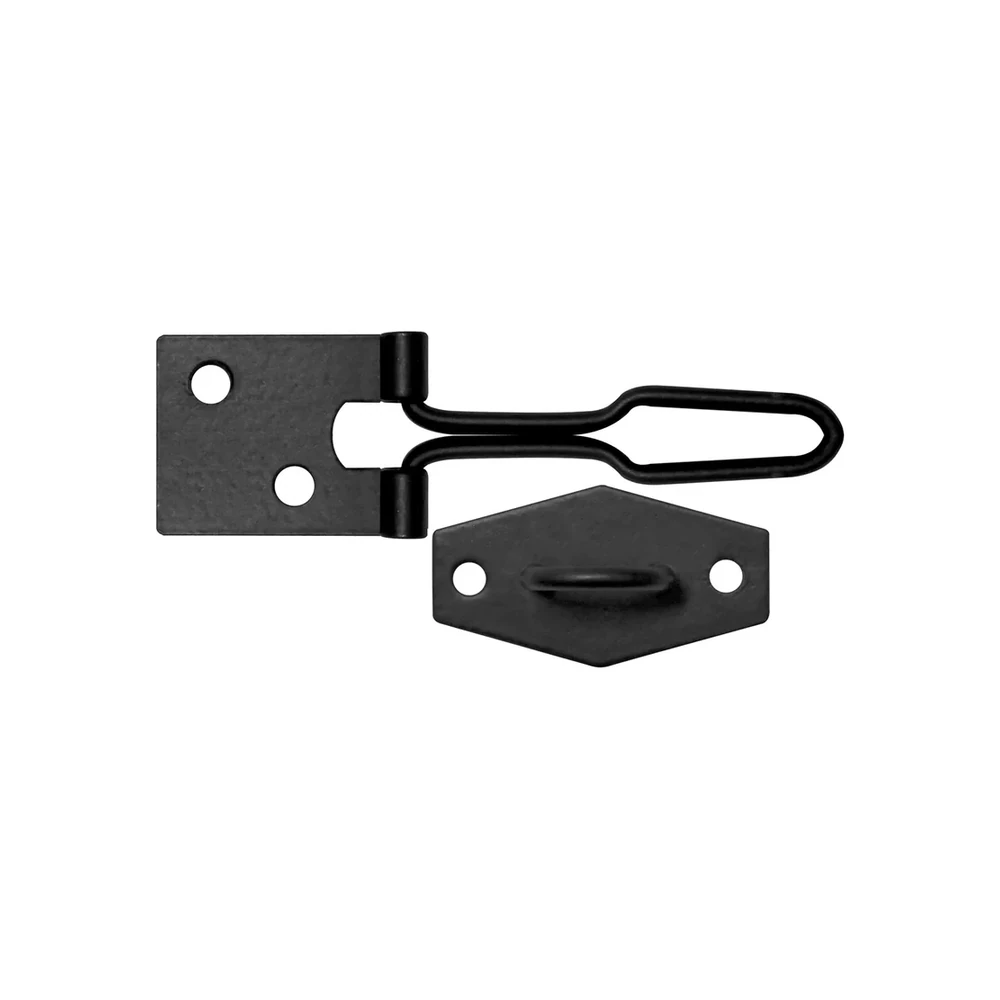 Hasp & Staple - Wire Black Powder Coated 100m