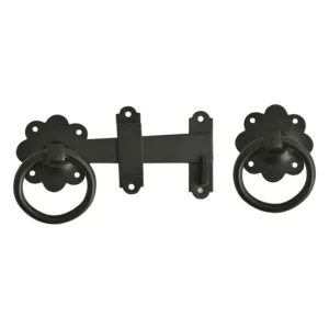 Ring Gate Latch - Black Powder Coated