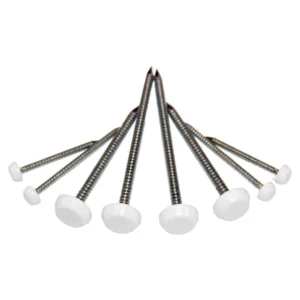 Polytop Nail White Stainless Steel 40mm Box 100