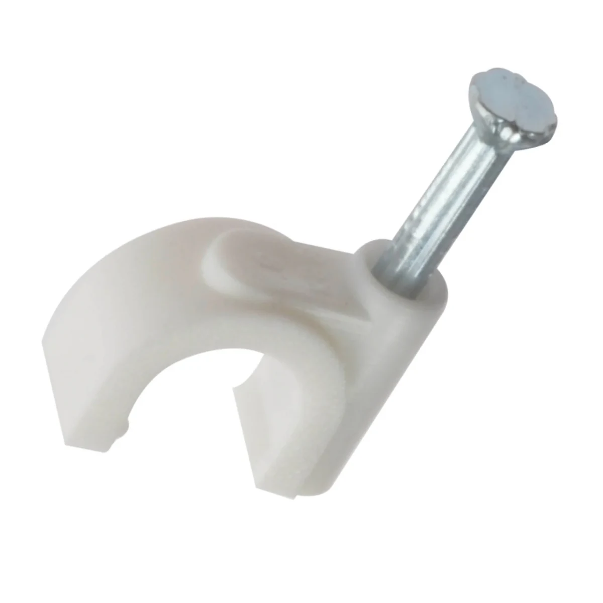 Cable Clip Round White 12-14mm Box 100