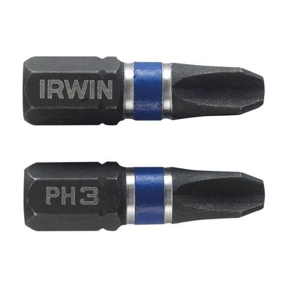 Impact Screwdriver Bits Phillips PH3 25mm (Pack 2)