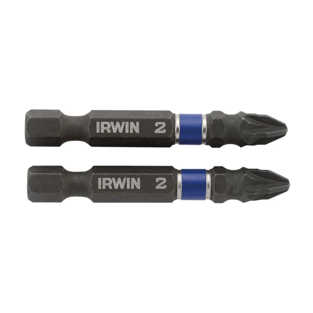 Impact Screwdriver Bits Pozi PZ2 50mm (Pack 2)