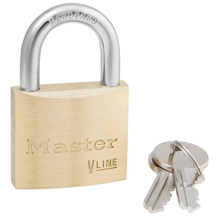 V Line Brass 40mm Padlock - Keyed Alike 3231
