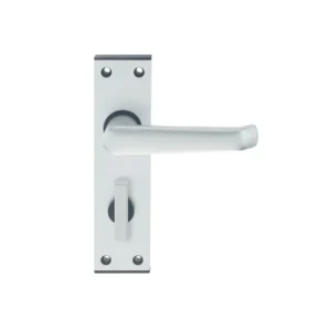 Ambassador Lock Standard Plate Privacy Set Anodise