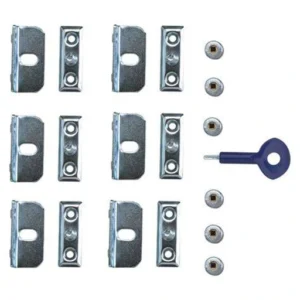 P121 Window Screw Locks Satin Chrome Pack of 6 P6P