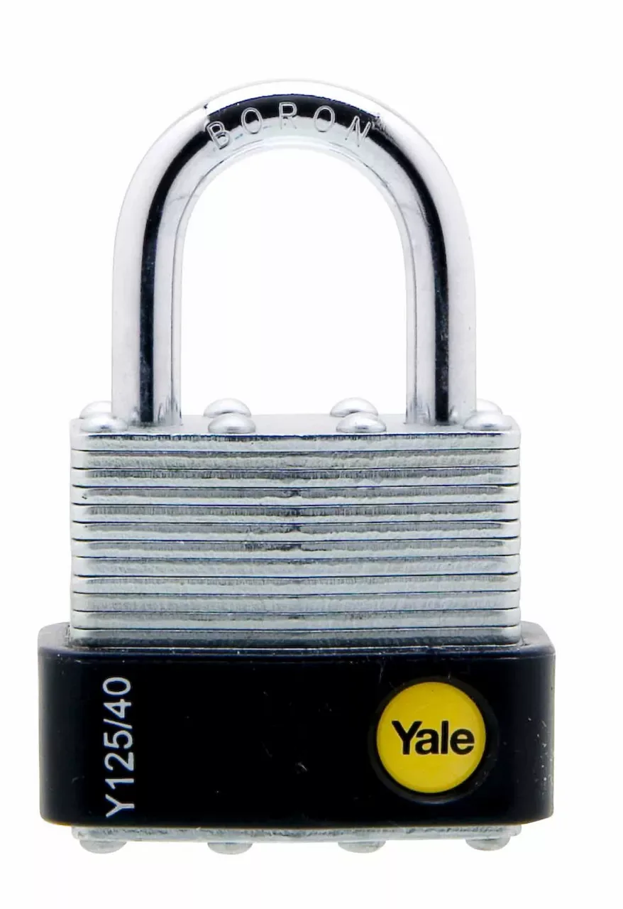Y125 Laminated Steel Padlock 40mm (Pack 3)