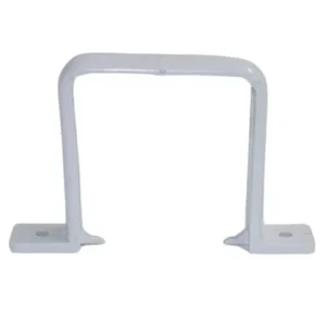 Square Flush Pipe Clip-White