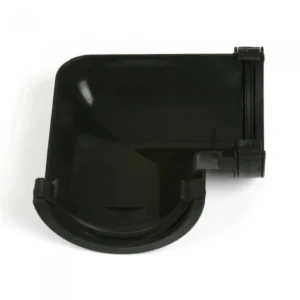 Ci Round 90° Gutter Bend Black