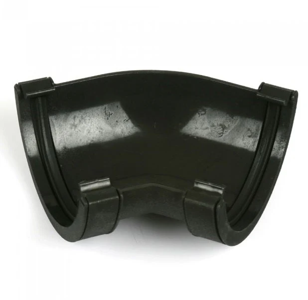 Ci Round 135° Gutter Bend Black
