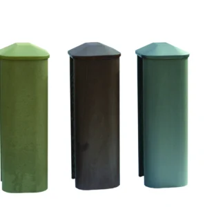 Deeplas- 110x90 Fence Post 1.8m Graphite