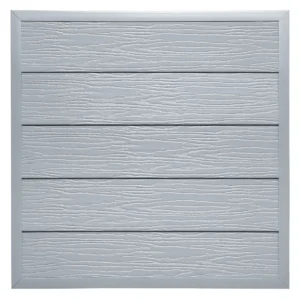 Deeplas- 167mm Embossed Feather Edge 6m Pearl Grey