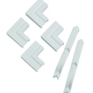 Deeplas- 90° Ogee Door Architrave Kit [6] White Sa