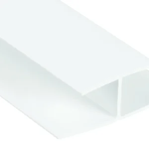 Deeplas- Centre H Joint for Embossed Clad 6m Cream