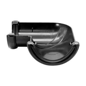 Black H/Round 90° Gutter Angle Floplast