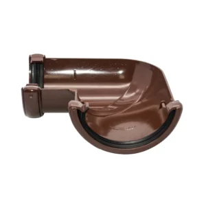 Brown H/Round 90° Gutter Angle Floplast