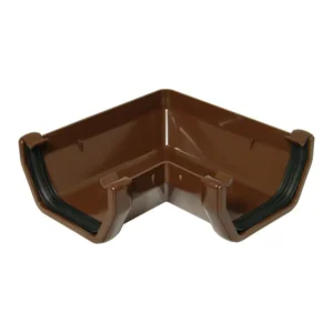 Brown Square 90° Gutter Angle Floplast