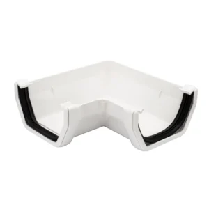 White Square 90° Gutter Angle Floplast