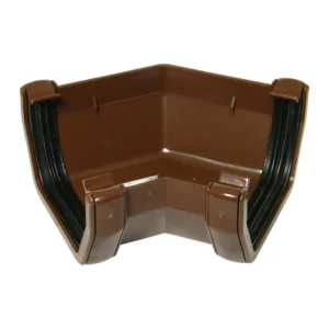 Brown Square 135° Gutter Angle Floplast