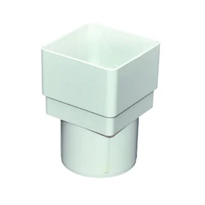 White Sq/Round D/Pipe Adaptor Floplast