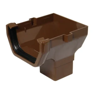 Brown Square Stopend Outlet Floplast