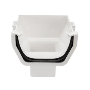 White Square Stopend Outlet Floplast