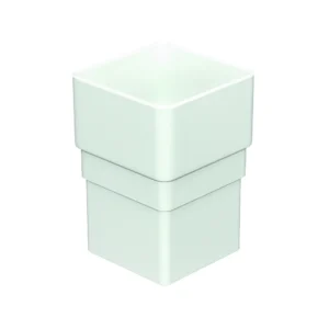 White Square Pipe Socket Floplast