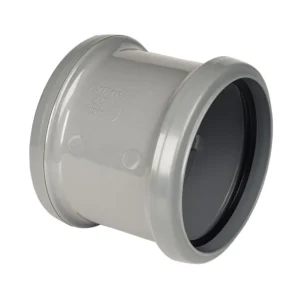 Soil- Double Socket Coupler-Grey