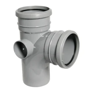Soil- 92.5° Double Socket Branch-Grey