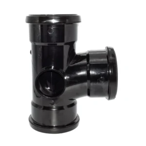 Soil- 92.5° Triple Socket Branch-Black