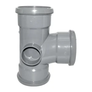 Soil- 92.5° Triple Socket Branch-Grey