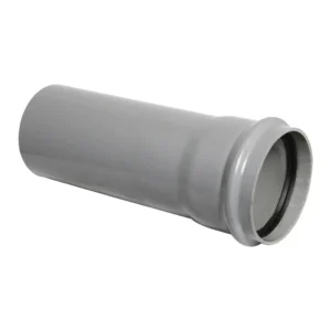 Soil- 3m Single Socket Pipe-Grey