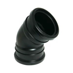 Soil- 135° Double Socket Bend-Black