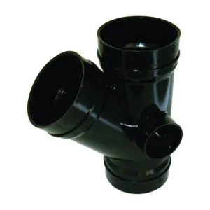 Soil- 135° Triple Socket Branch-Black