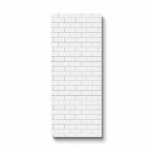 8mm X 250mm X 2.6m London Tile White