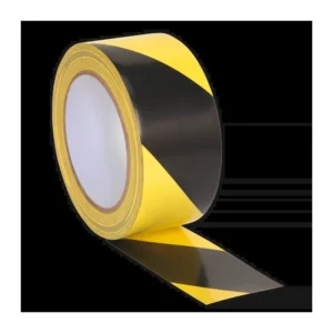 50mm Hazard Tape Black/Yellow 33m