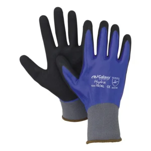 Galaxy Gloves Blue/Black PU Grip size 11