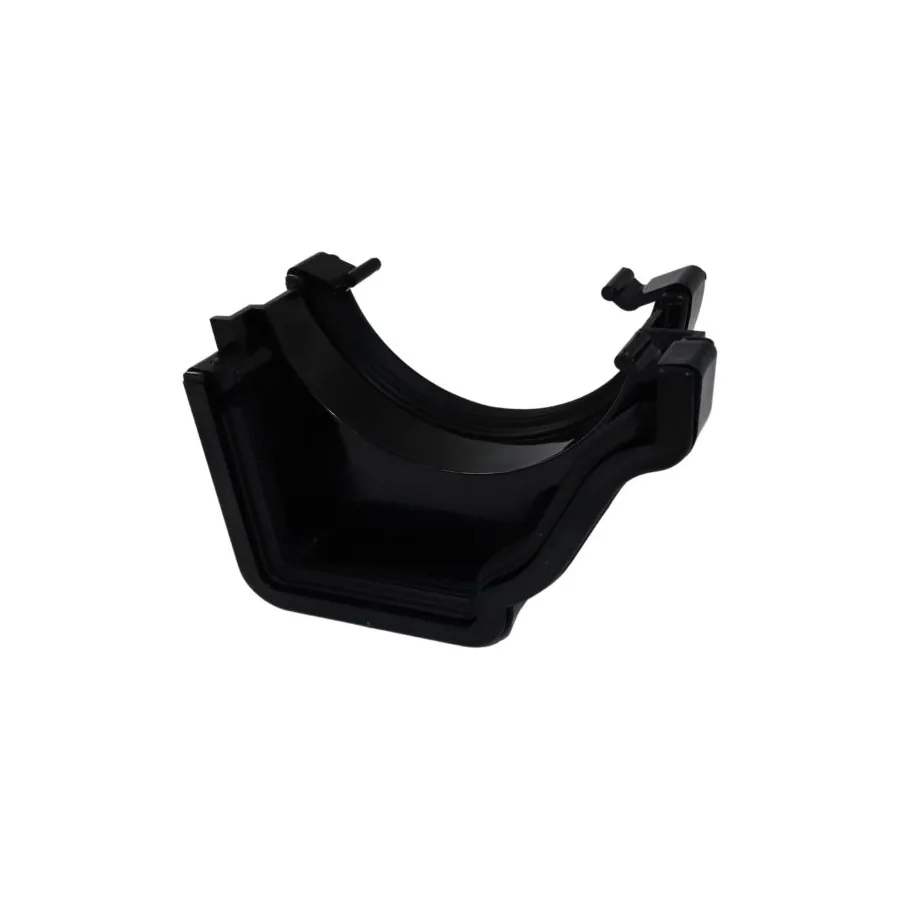 Klassic Ogee- L/H Ogee/Round Gutter Adaptor Black