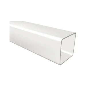 Square 65mm Downpipe 2.75m Arctic White