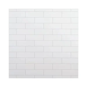 10mm x 1m x 2.4m Classic Tile White