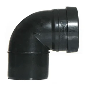 Soil- 90° Single Socket Tight Bend-Black