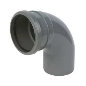 Soil- 90° Single Socket Tight Bend-Grey